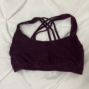 Victoria's Secret Dark Purple Strappy Sports Bra